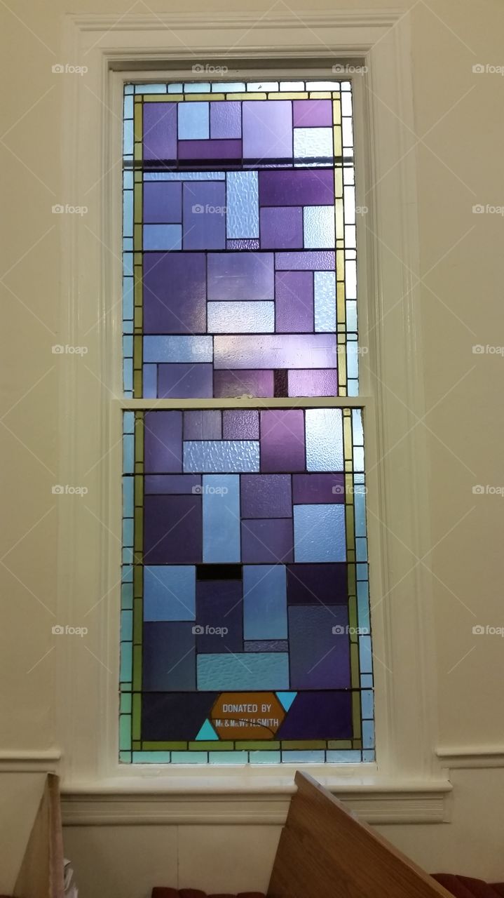 stained glass in lavender
