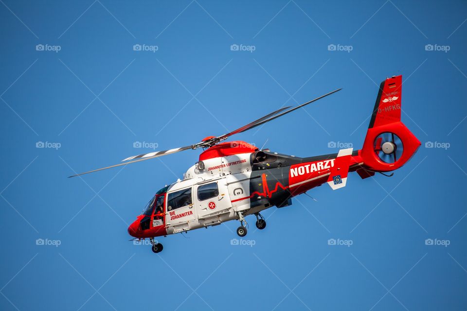 Emergency doctor helicopter 