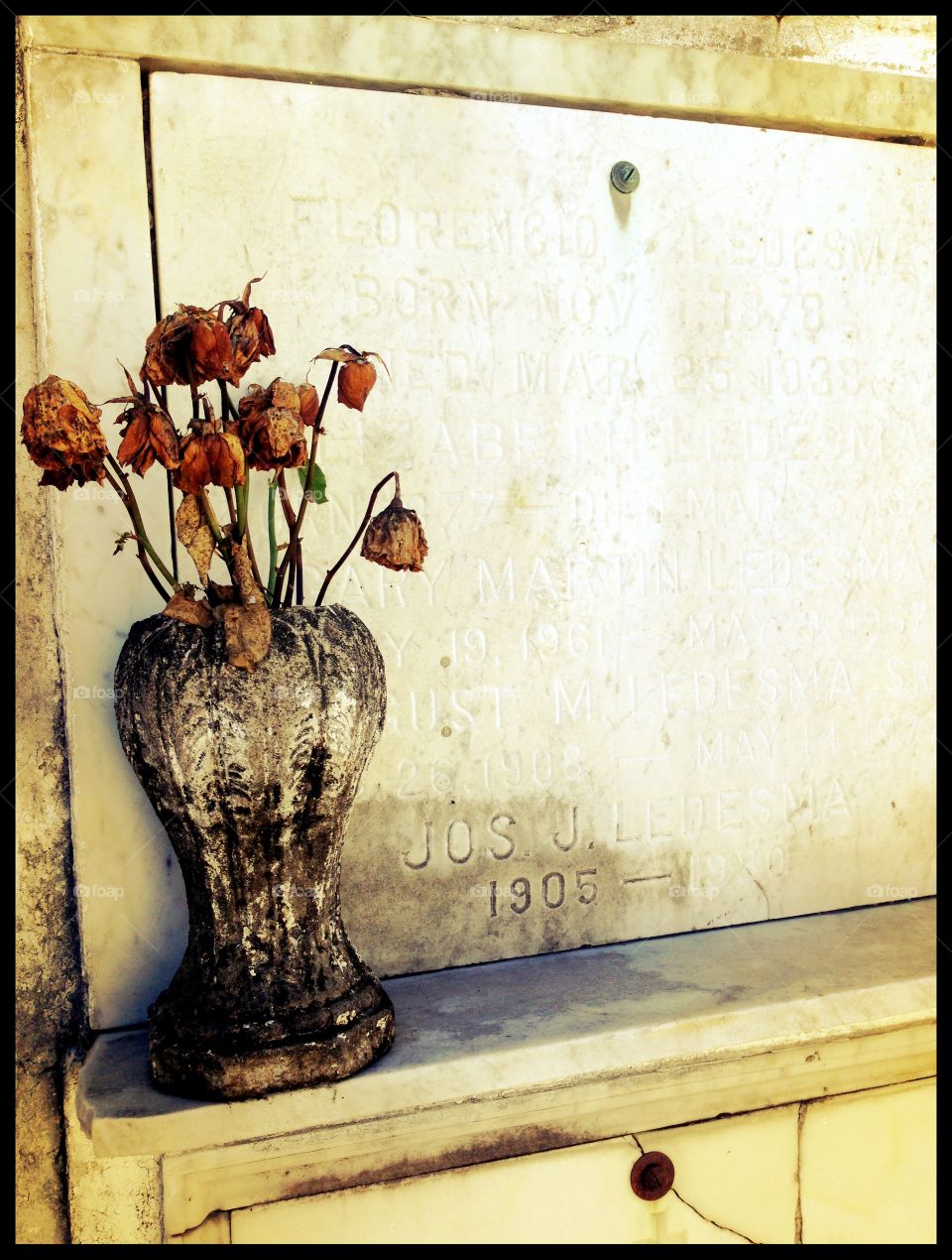 New Orleans Cemetery vase