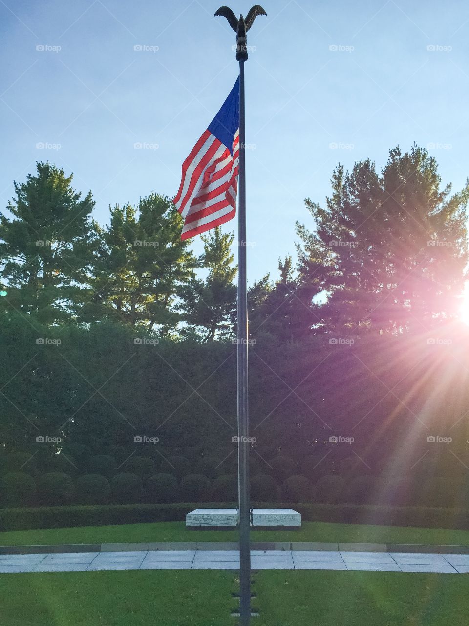 Sunset on Hoover's Grave