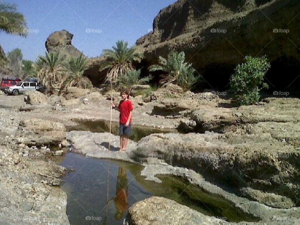 Camping at Wadi Shuwayhah, Oman