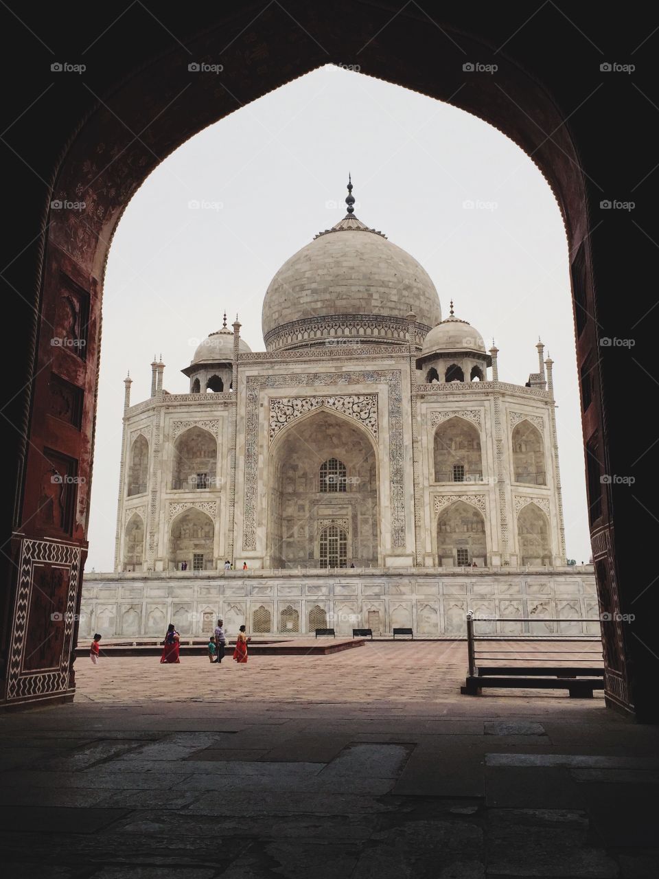 The Taj Mahal from the West Gate
