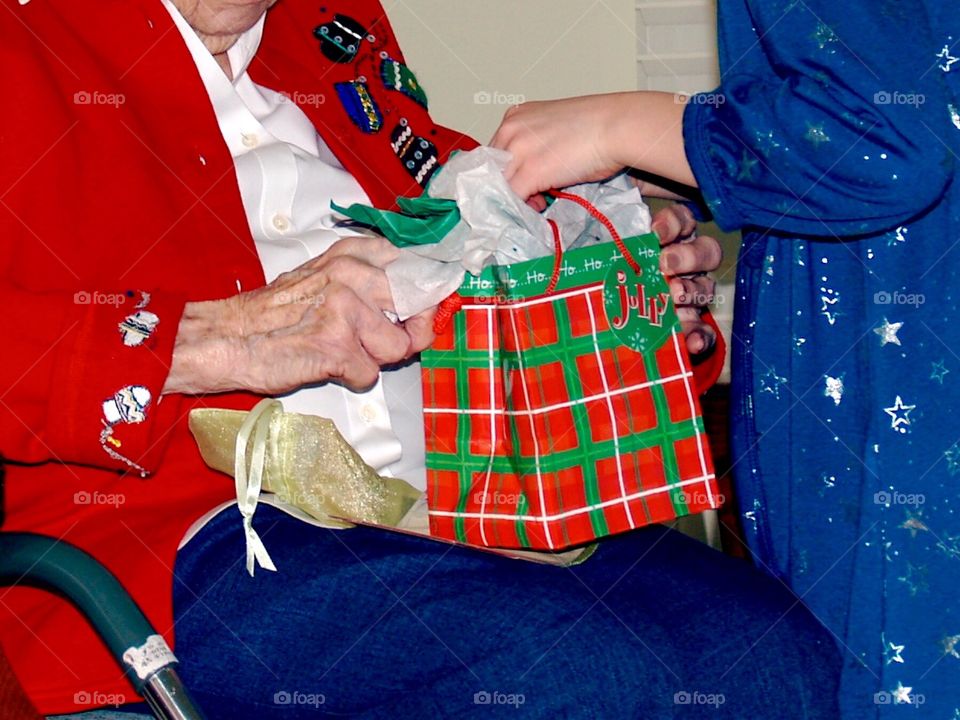 Great grandmother and great granddaughter 