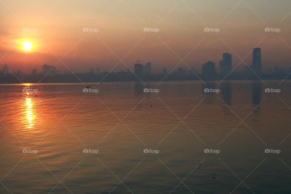 sunrise in the city of dreams... Mumbai, India
