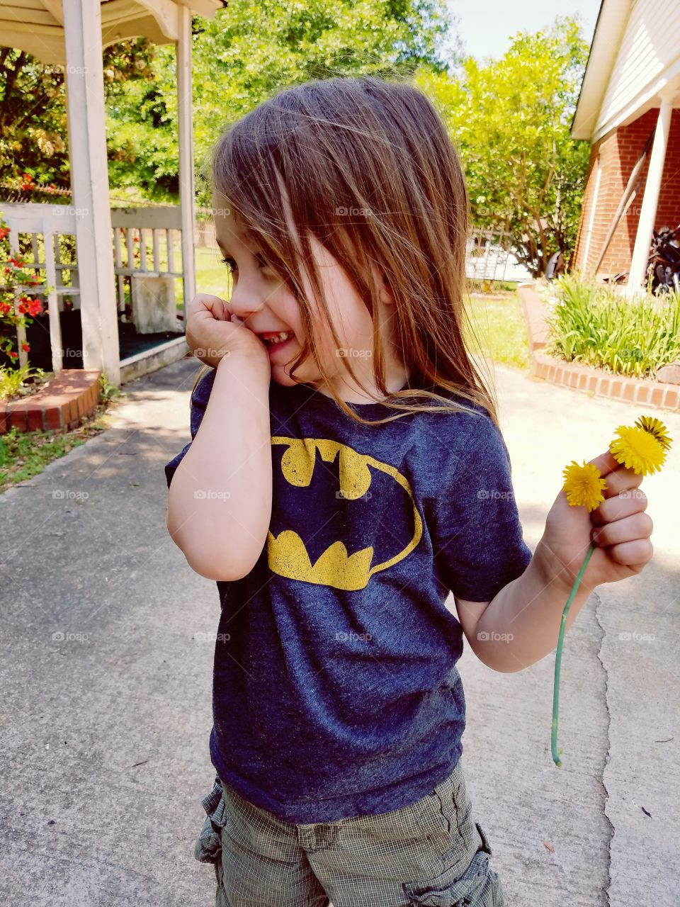 Batman saves the flowers once again!