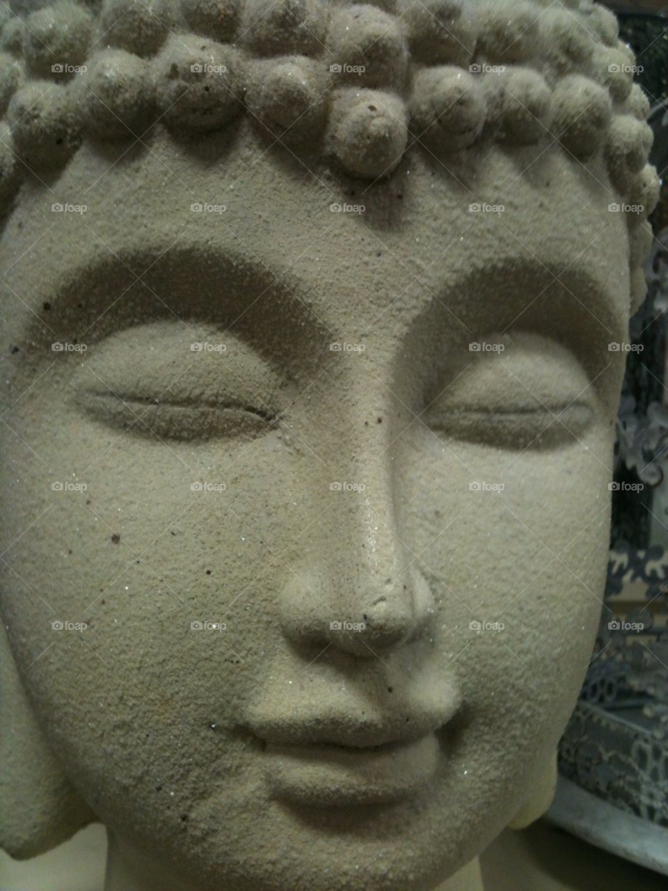 face stone head buddha by gregmanchester