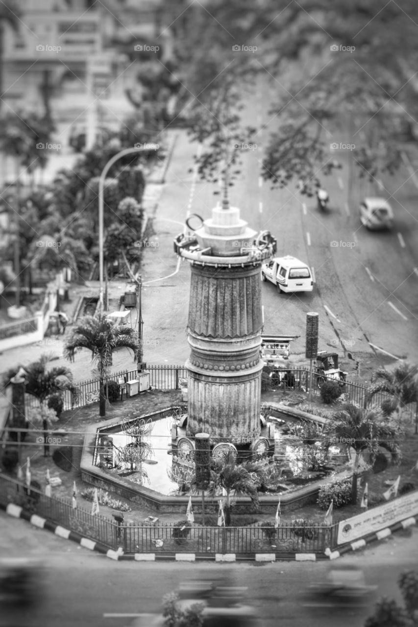 Vintage photo in nowadays time; somewhere in medan, north sumatra, indonesia