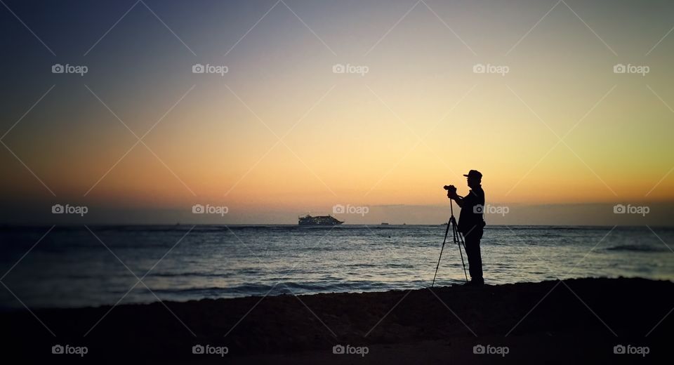 Photographer silhouette 