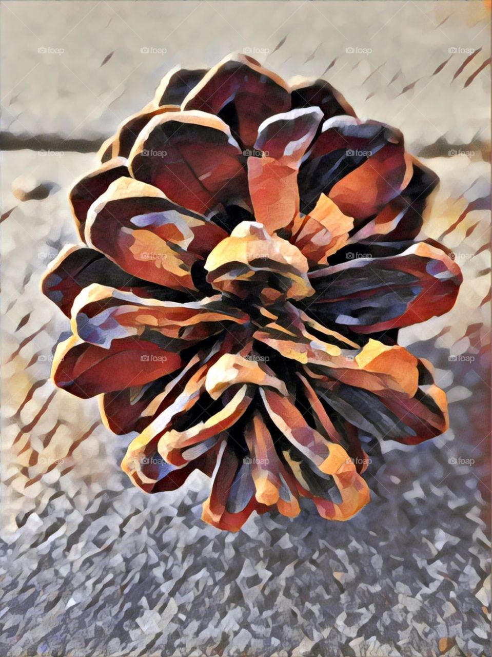 Lone pine cone