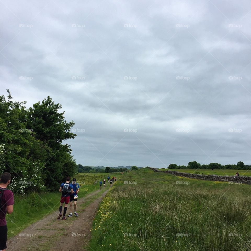 A tremendous day running Hadrian's Wall in England 