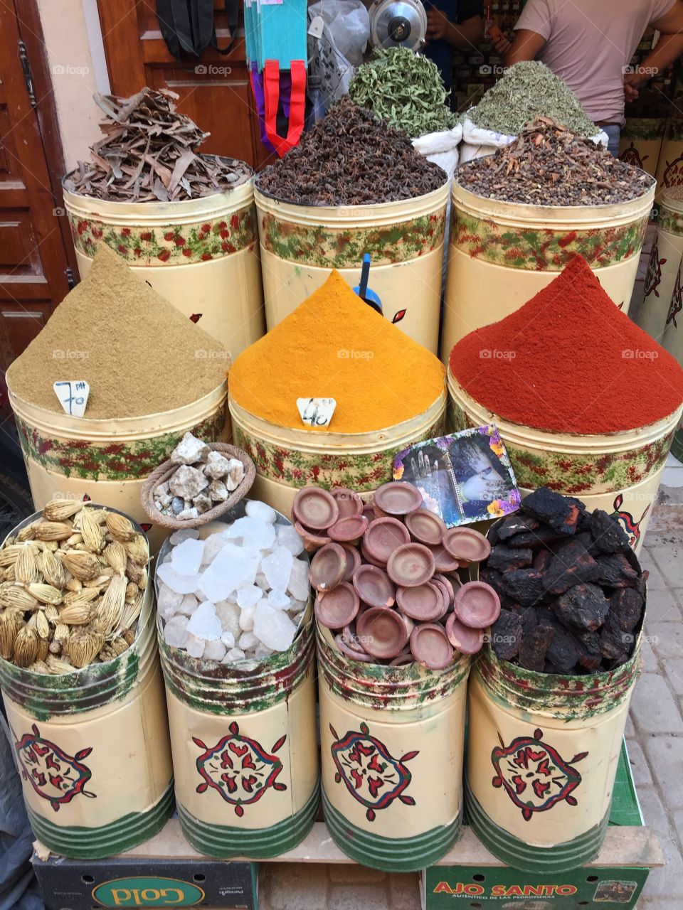 Moroccan spice stall