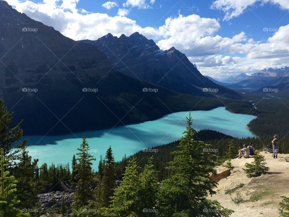 Unforgettable photo I took to remind me of a wolf shaped lake called Lake Peyto on whilst on tour in Canada 🇨🇦 ... the turquoise water takes your breath away 💙