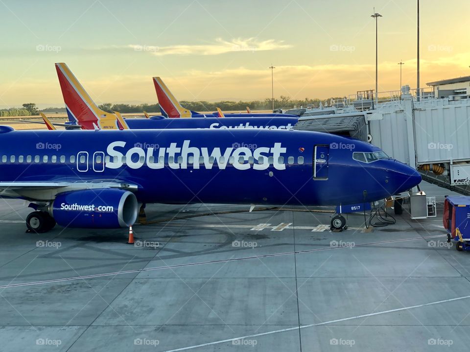 Southwest plane in Las Vegas 