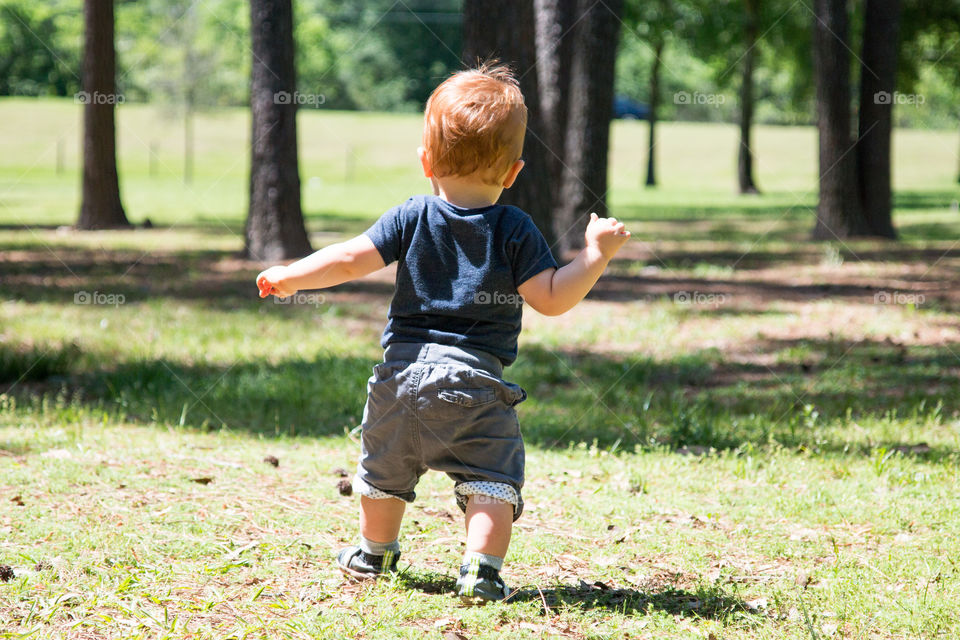 Baby learning to walk 