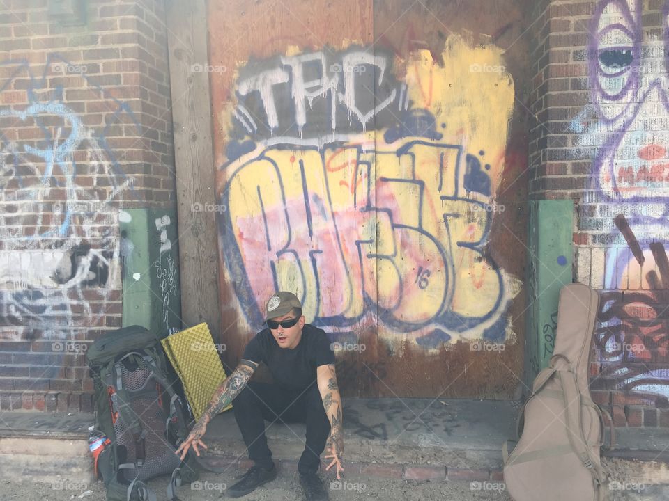 Graffiti, Street, Wall, Urban, People