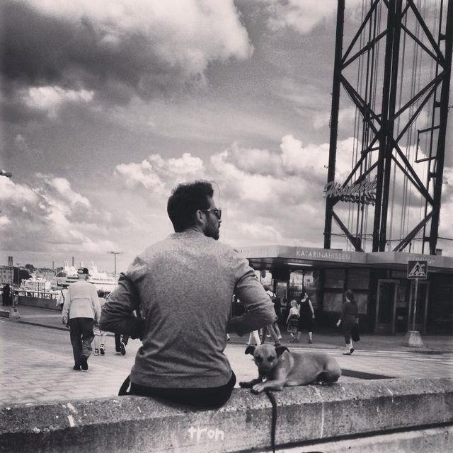 Guy and his dog