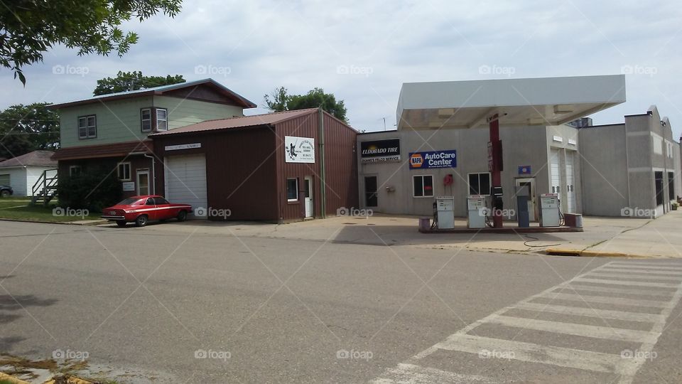 Calamity, Home, Gas Station, Garage, Street