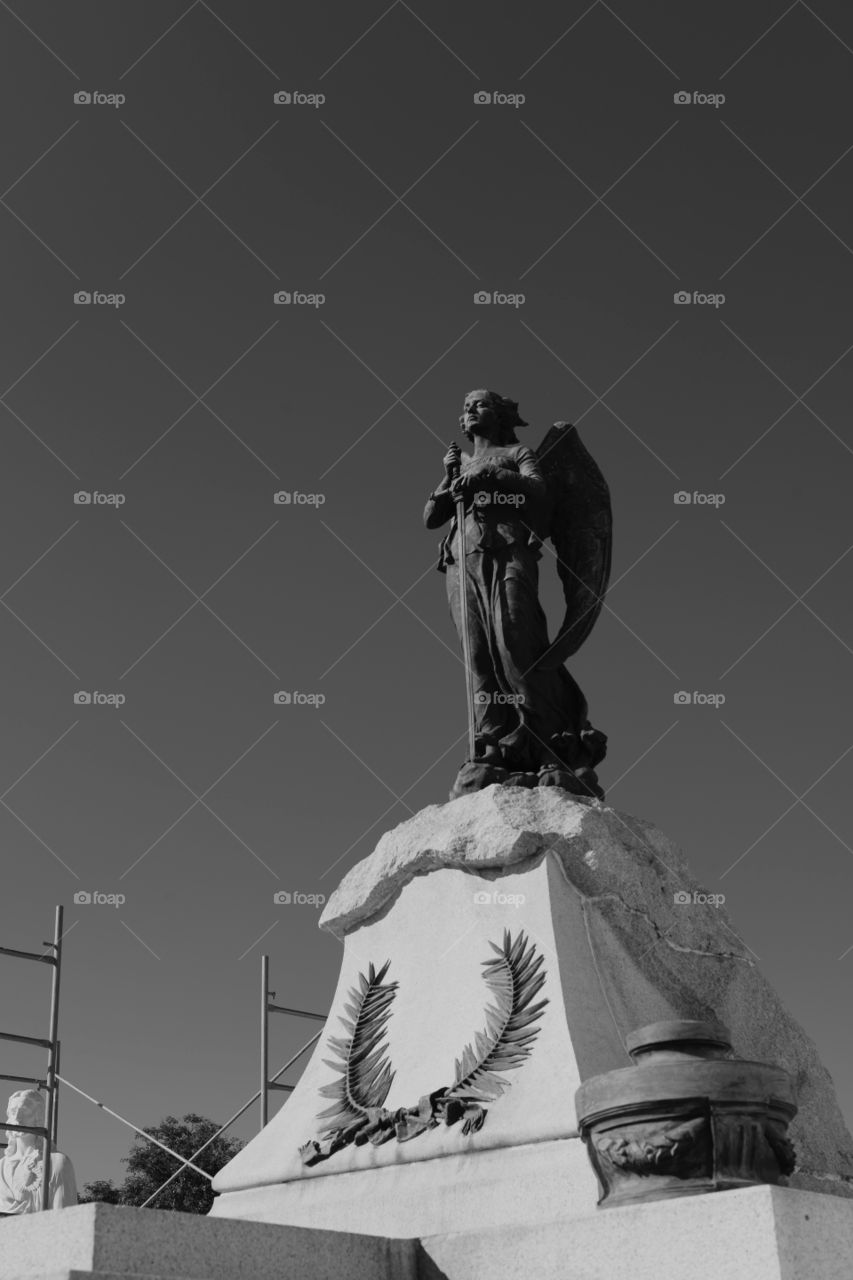 The Colon Cemetery, or more fully in the Spanish language Cementerio de Cristóbal Colón, was founded in 1876 in the Vedado neighbourhood of Havana, Cuba on top of Espada Cemetery. Named for Christopher Columbus, the 140 acre (57 ha) cemetery is noted for its many elaborately sculpted memorials. It is estimated that today the cemetery has more than 500 major mausoleums, chapels, and family vaults.
Colon Cemetery is one of the great historical cemeteries of the world, and is generally held to be the most important in Latin America in historical and architectural terms, second only to La Recoleta in Buenos Aires. Prior to the opening of the Colon Cemetery, Havana's dead were laid to rest in the crypts of local church catacombs and then, beginning in 1806, at Havana's newly opened Espada Cemetery. When locals realized there would be a need for a larger space for their community’s dead (due to an 1868 cholera outbreak), planning then began for the Colon Cemetery.