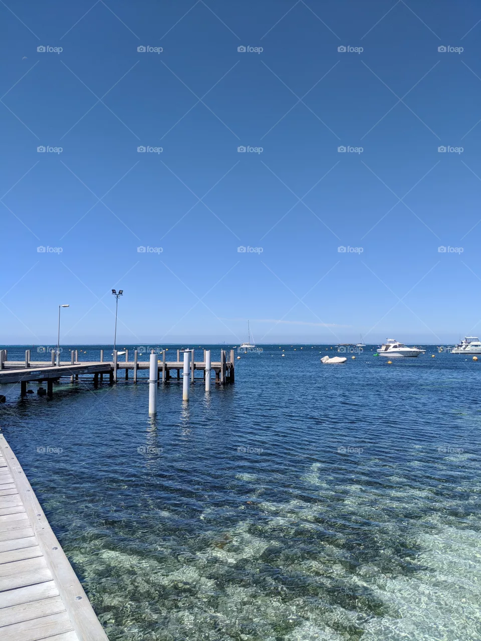 clear waters off of rottnest Island in Western Australia