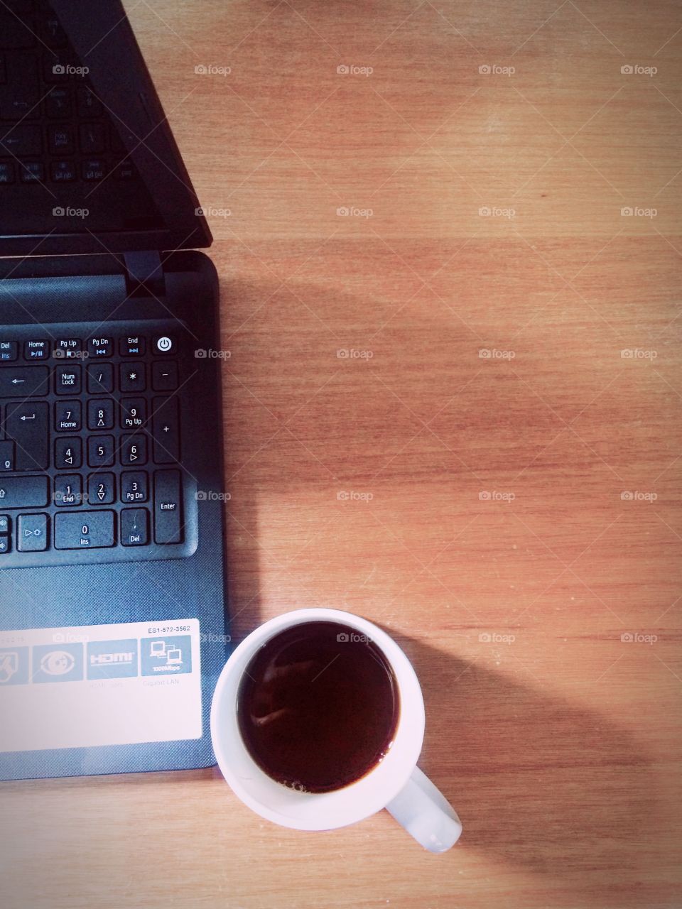 Work and coffee 