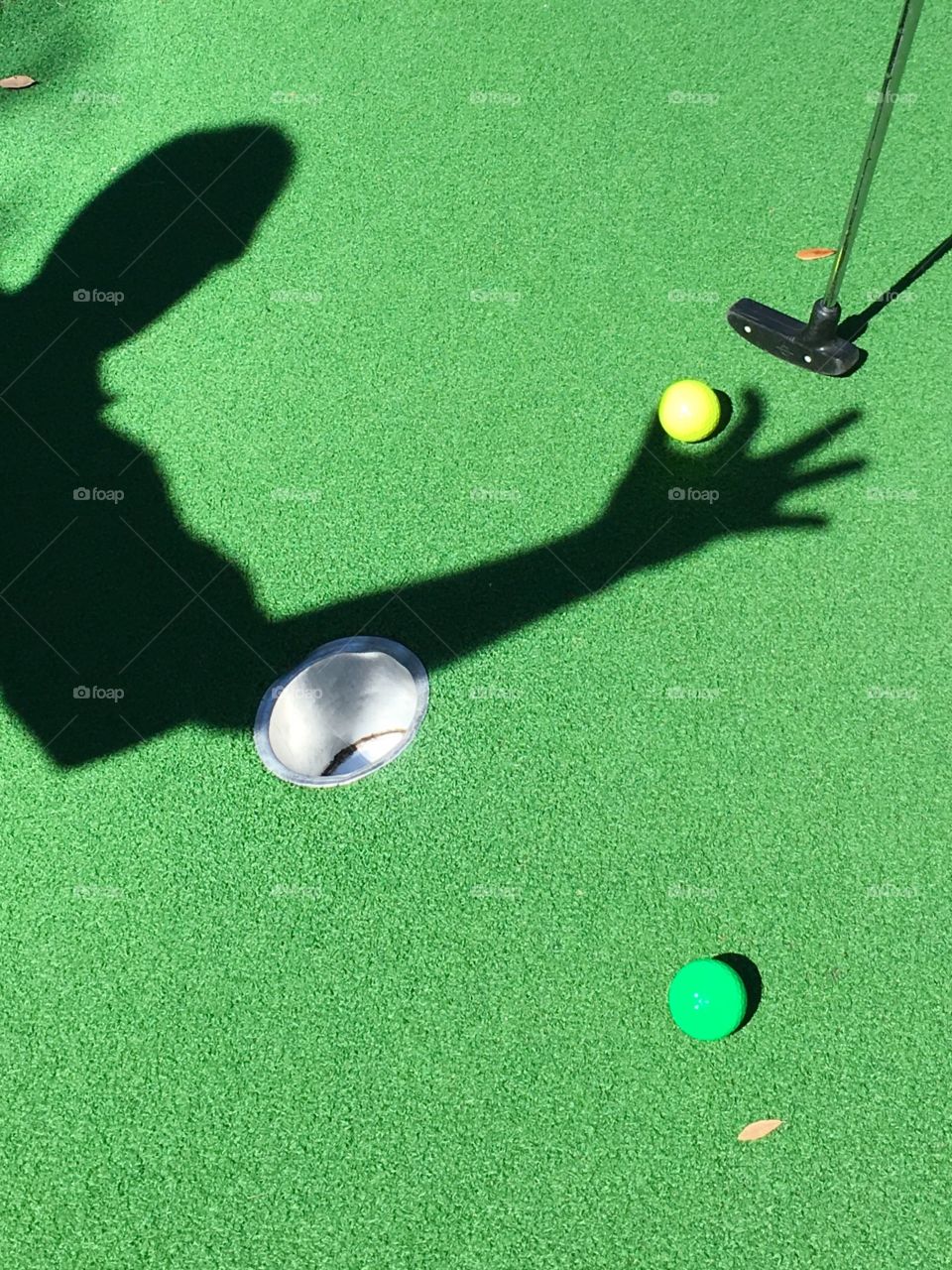 My mini golf shot is ok