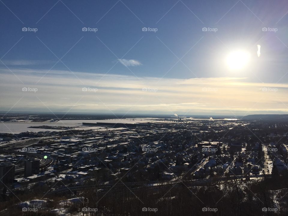 Panoramic view of Duluth, Minnesota