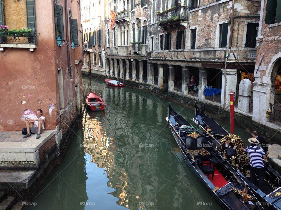 Canal, Gondola, Venetian, Gondolier, Water