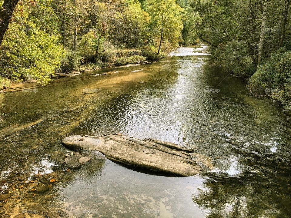 Flowing water in North Georgia 