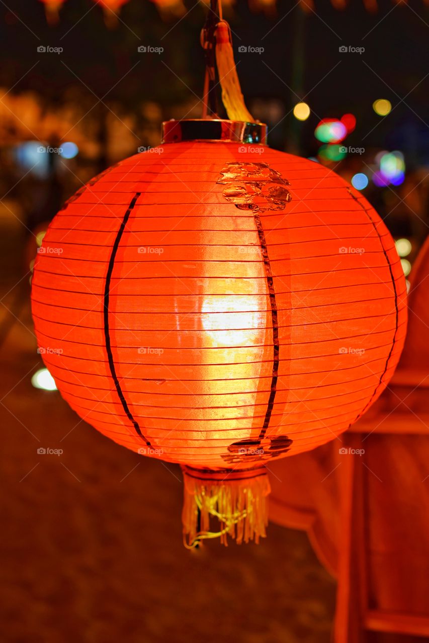 Red lantern, Chinese New Year festival, beautiful night time