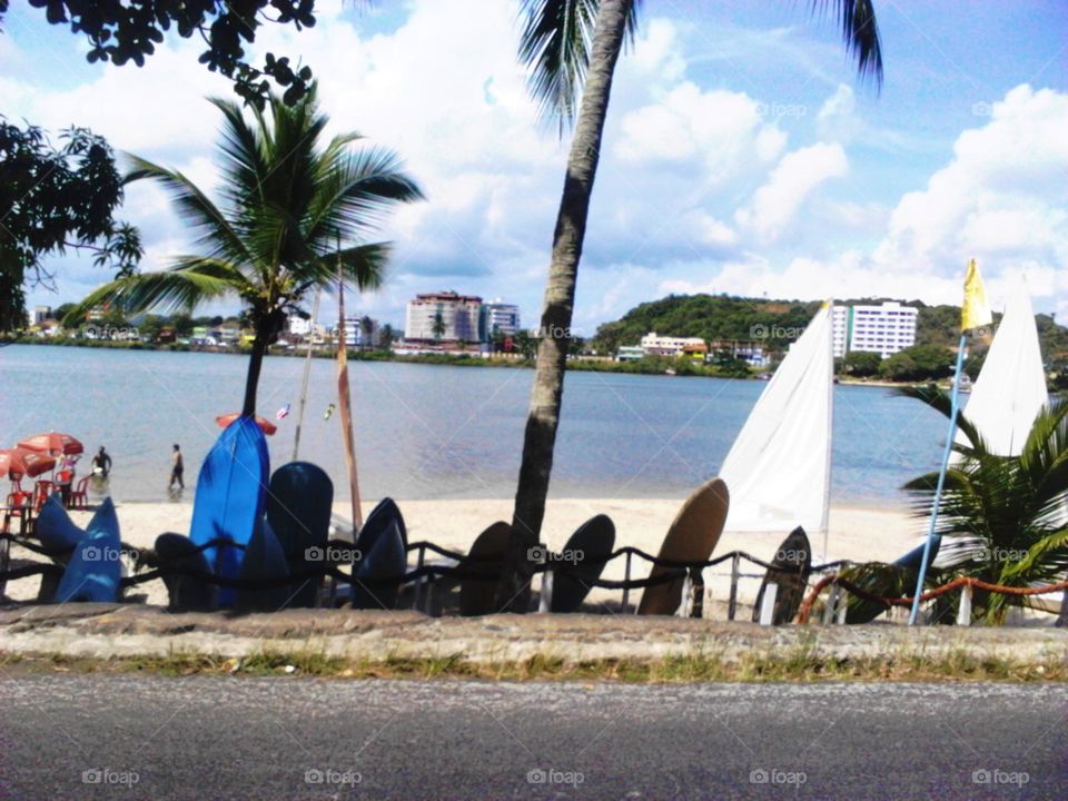 beautiful view of the city of Ilhéu Bahia Brazil