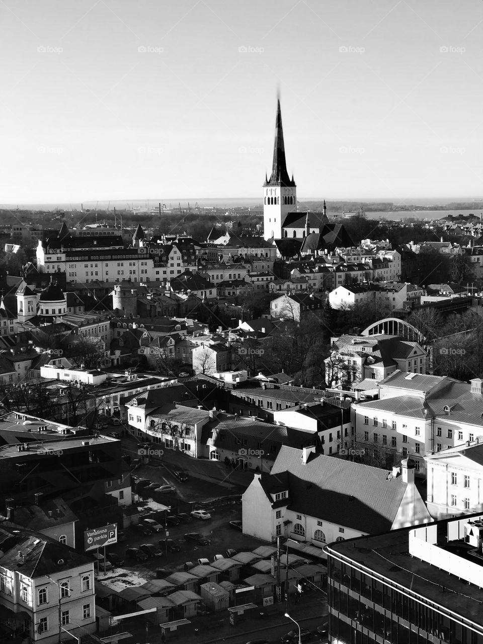 Old town Tallinn from above