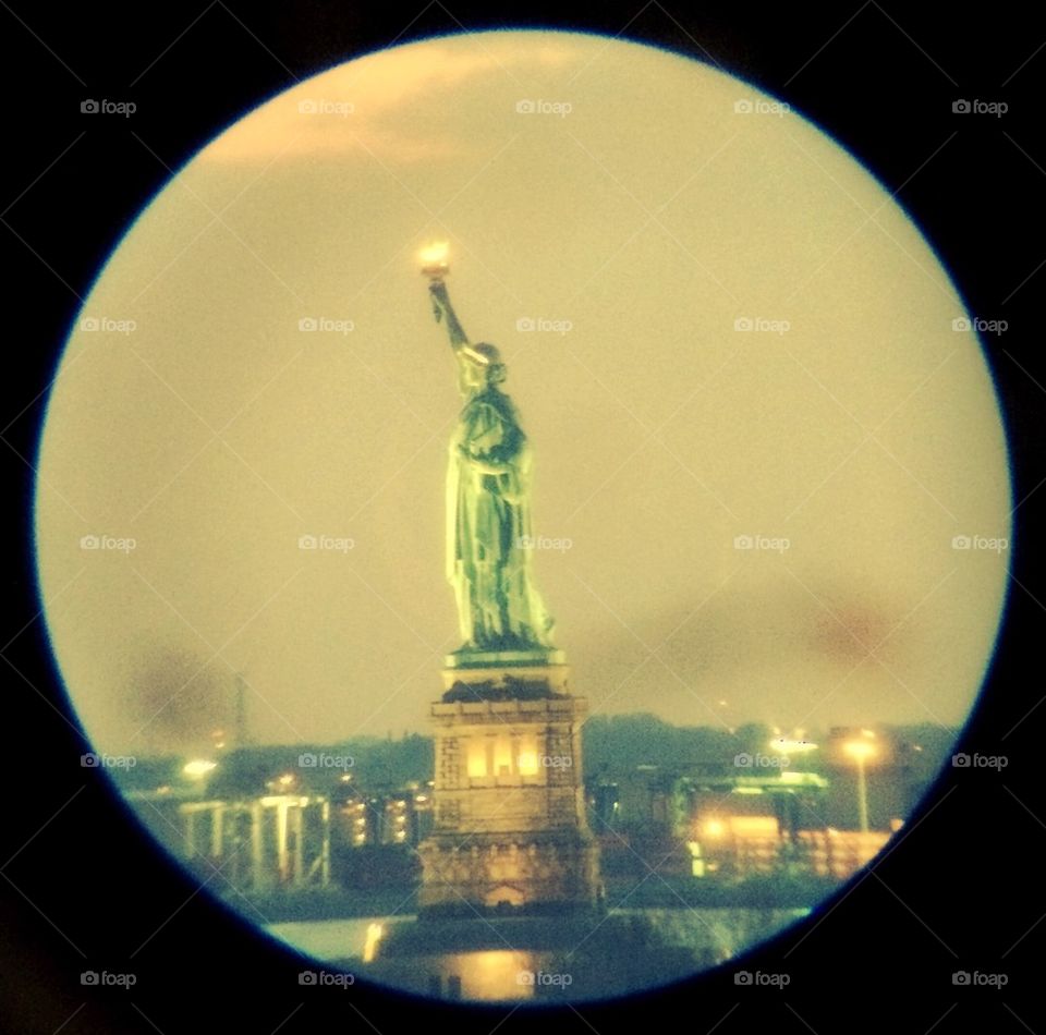 Liberty by night