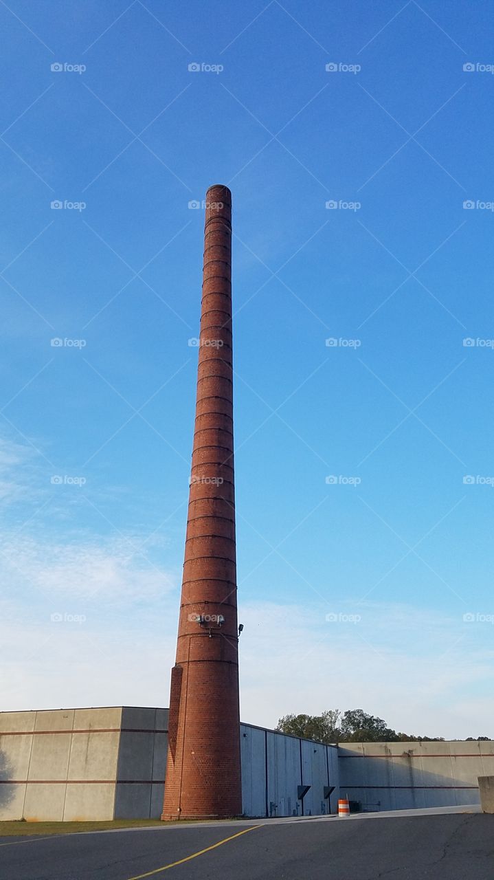 old smokestack from the mill