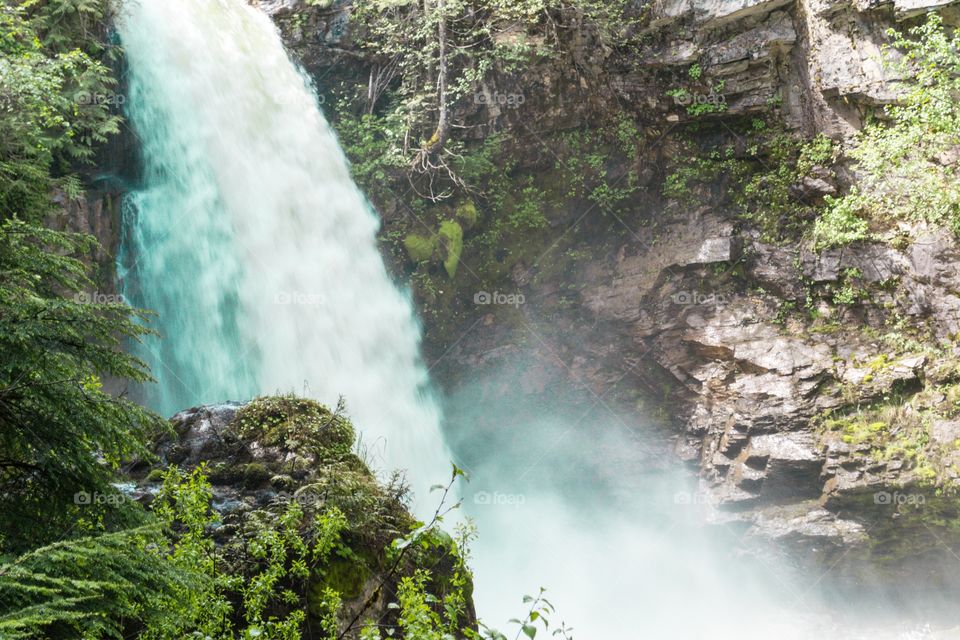 Waterfall in the Canadian Rockies 