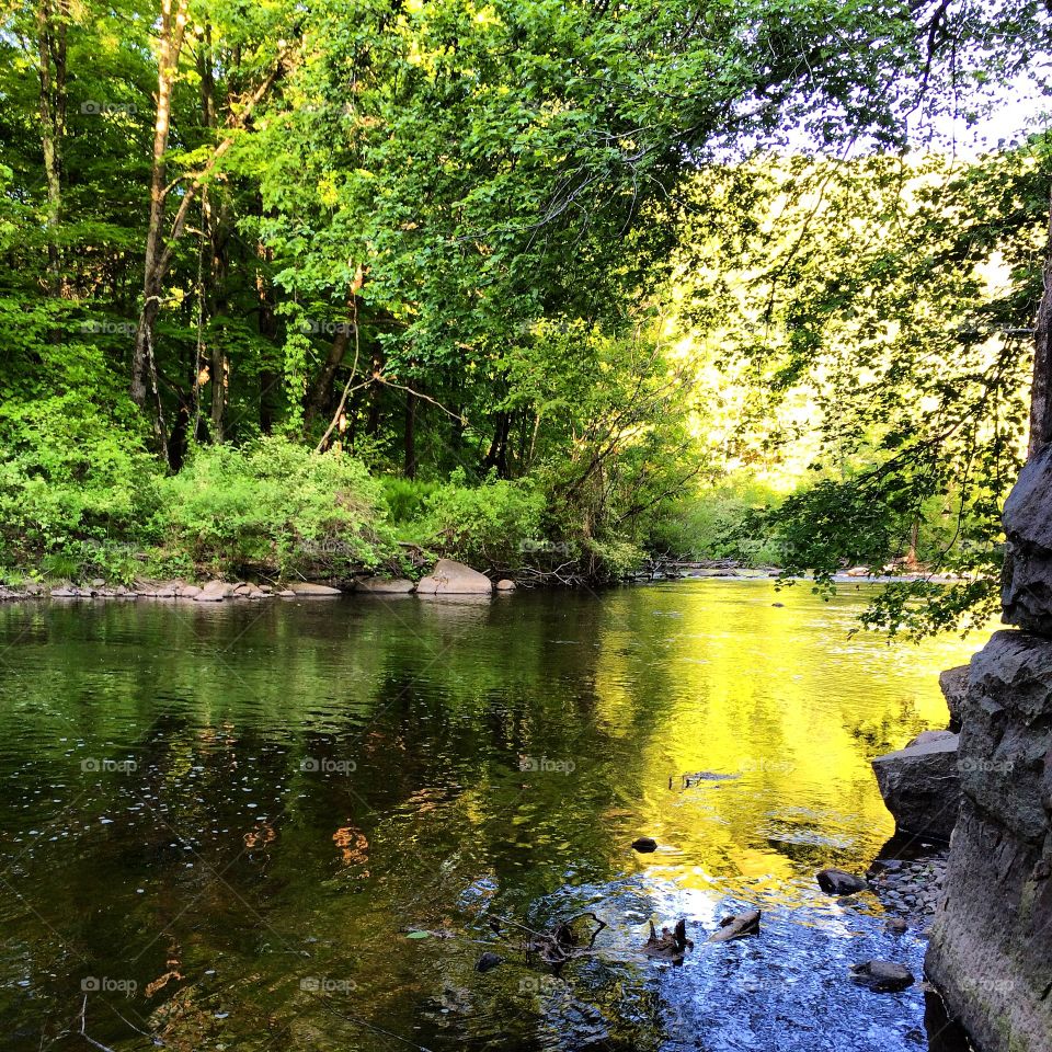 Chillin under train tracks . River 