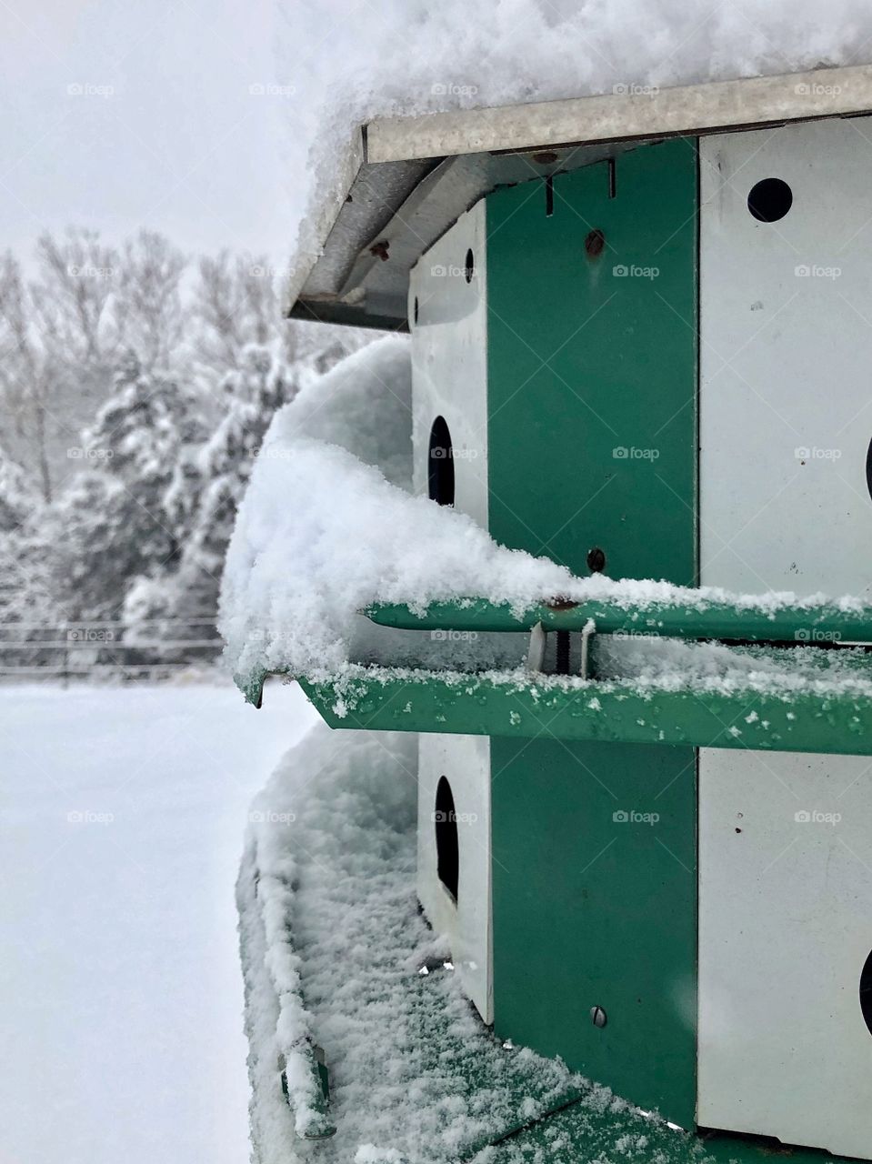 Snowy birdhouse 