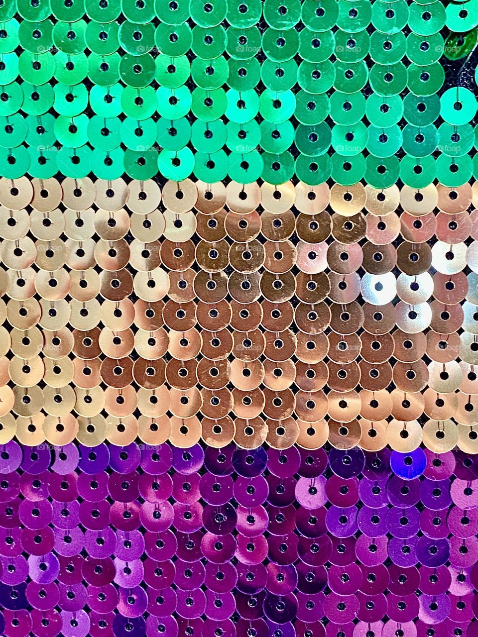 Sequins on a Mardi Gras outfit