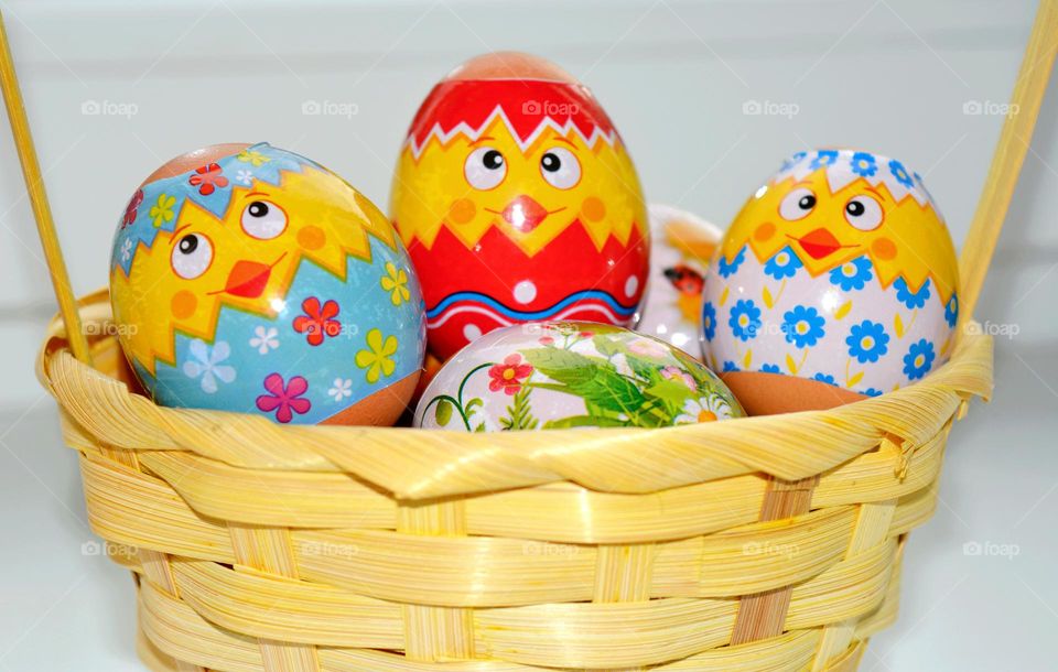 Easter eggs colours, colour love