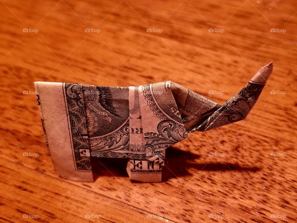 dollar origami