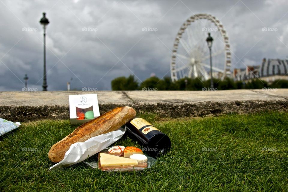 Bread, wine, cheese and Paris