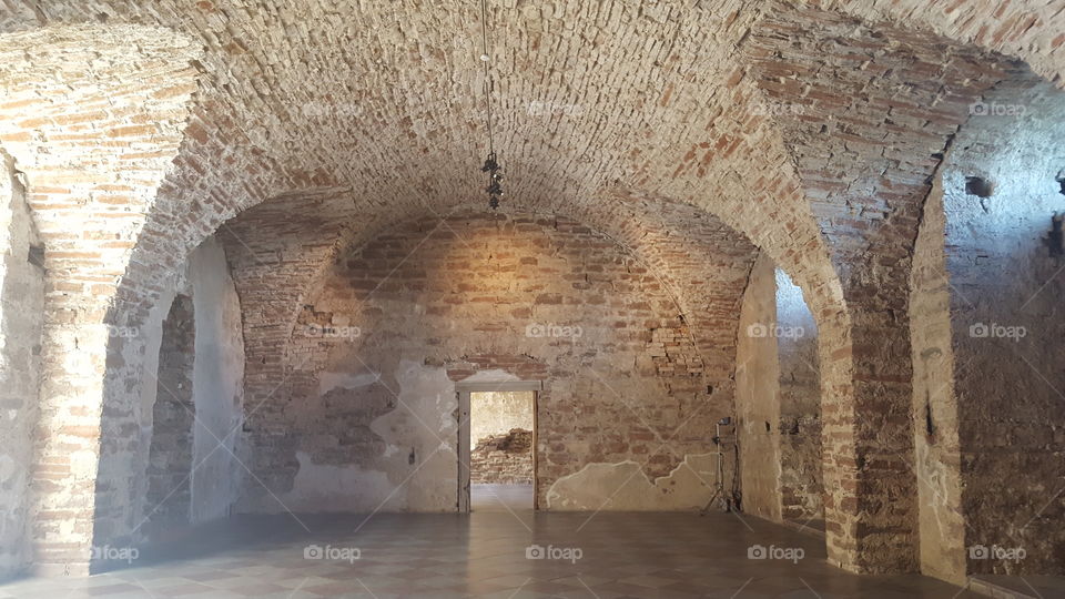 Medieval plastered arches