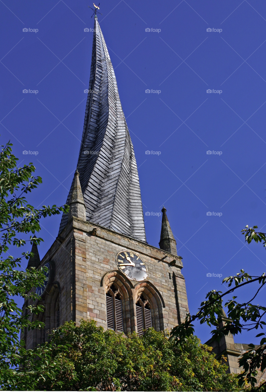 church landmark steeple twisted by Wilson100