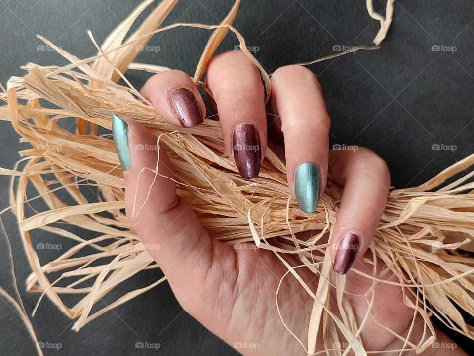 Woman hand witn beautiful nails