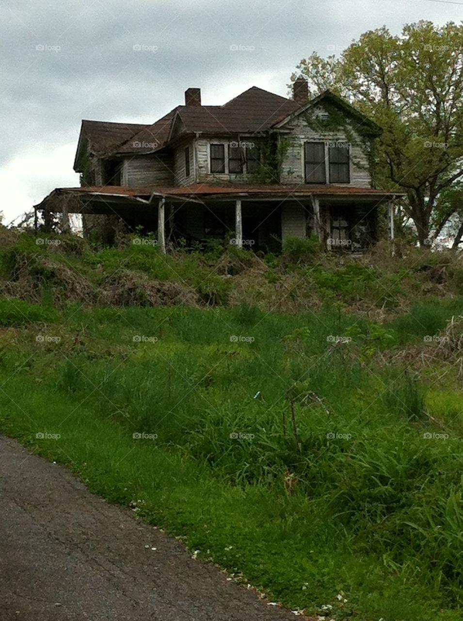 Spooky abandoned house