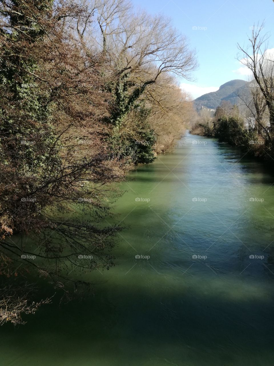 Velino river Rieti. A fantastic clean and clear water