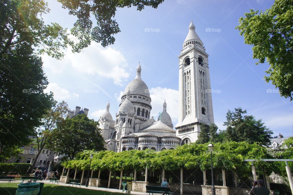Sacré-Cœur de Monmatre. Basilica in Paris