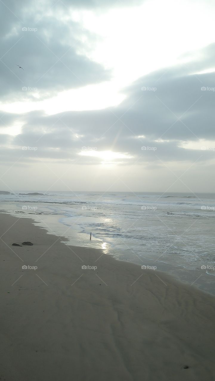 two brothers enjoyed magic moment together near the beach.