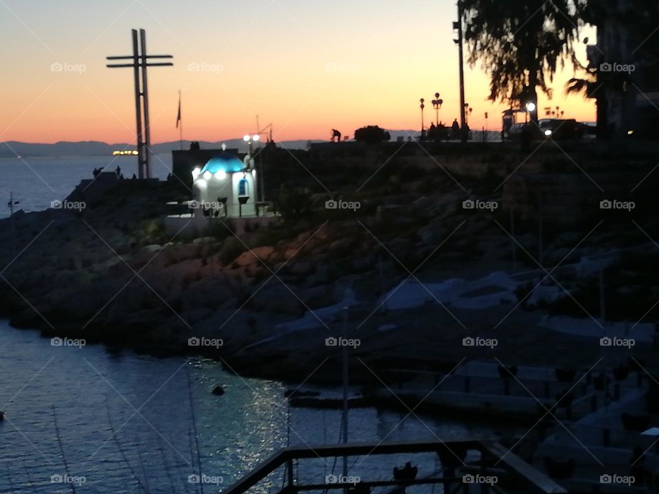 Sunset Piraeus seasid Piraiki