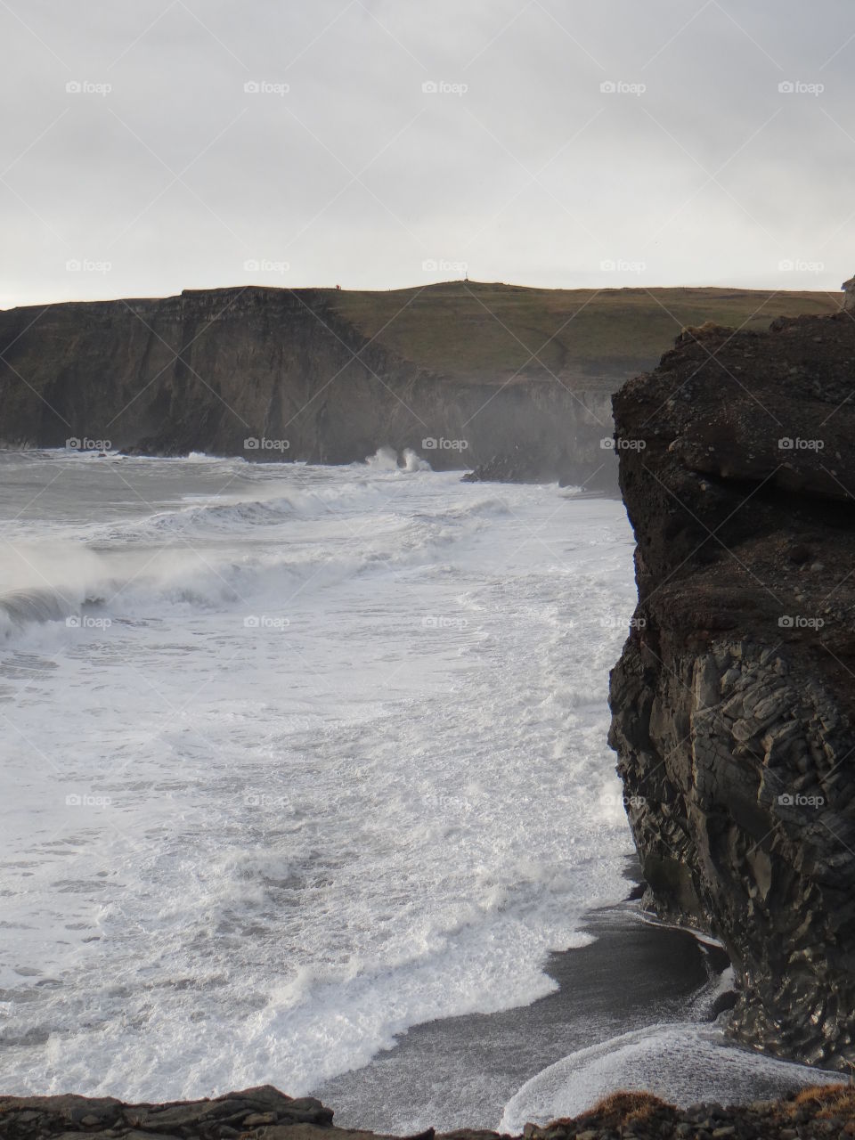 Cliffs off the southern coast of Iceland