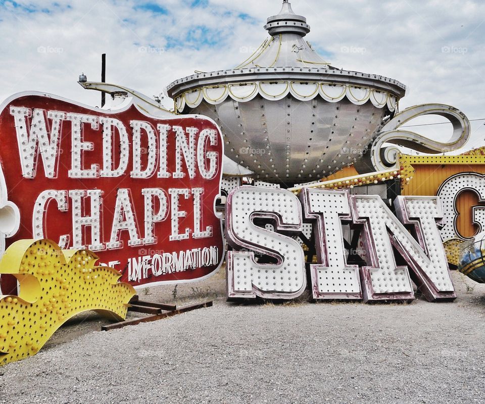 Las Vegas Neon Sign graveyard. 